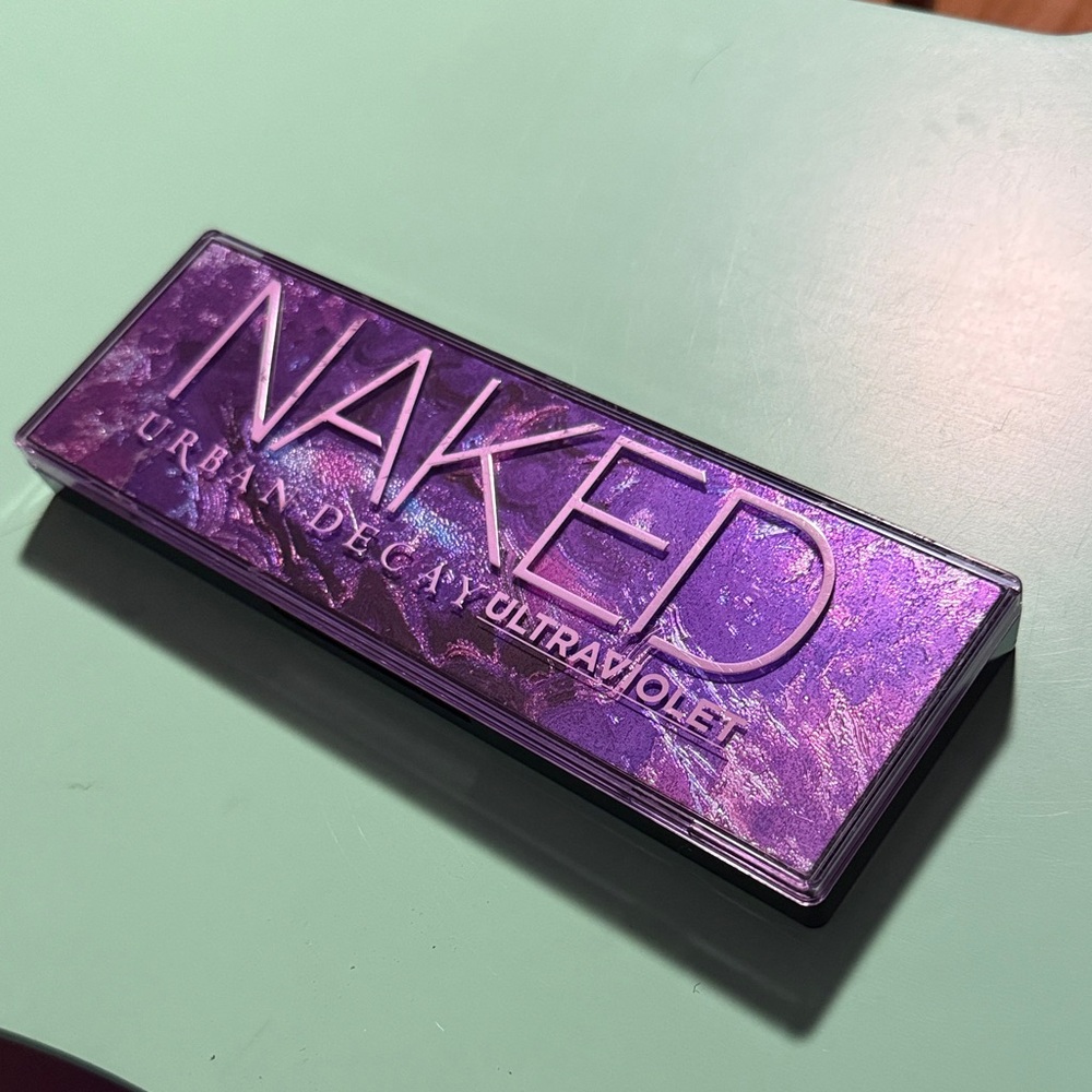 Gently swatched Urban Decay Naked Ultraviolet Eyeshadow Palette - Vibrant Purple